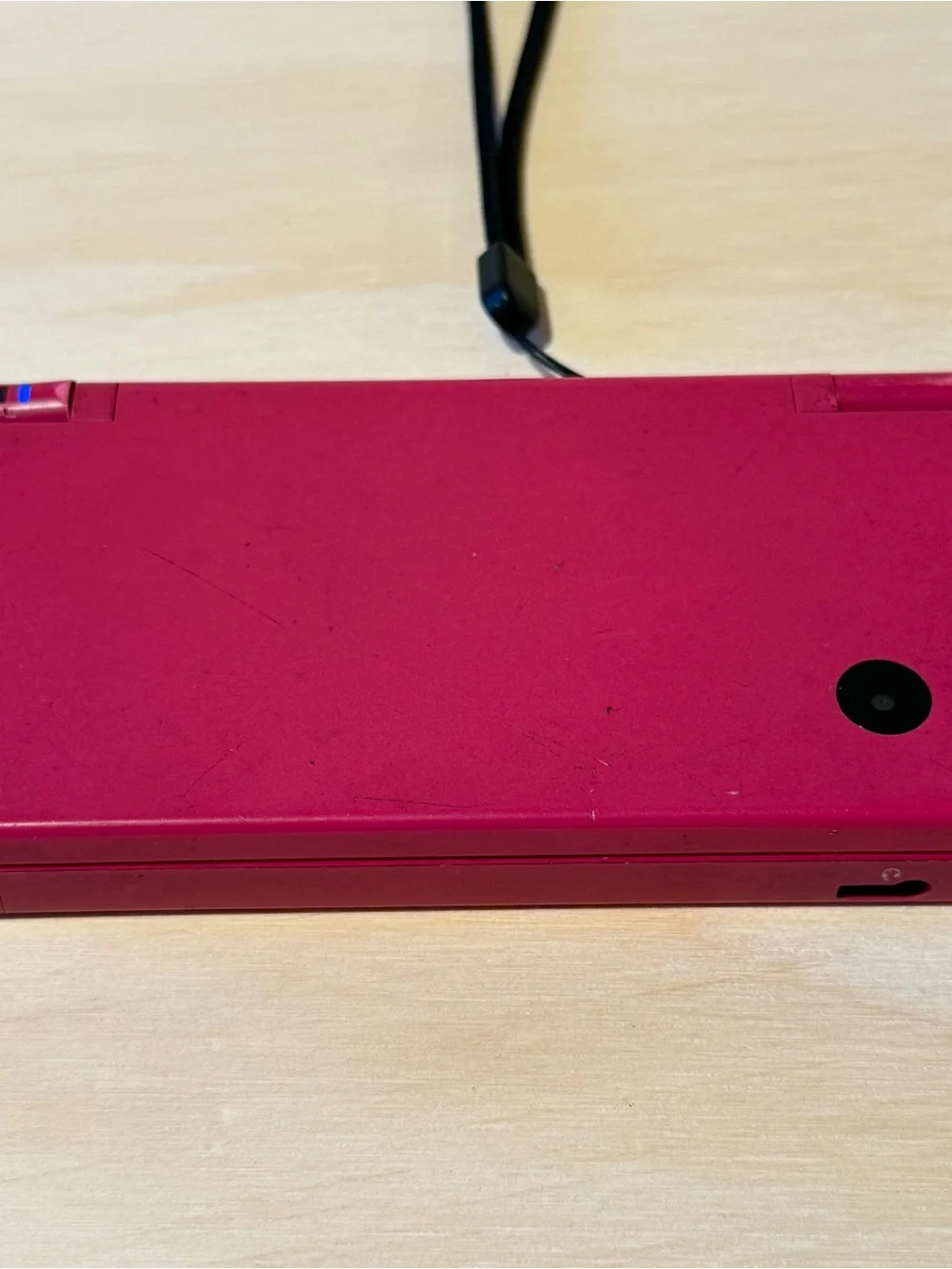 Nintendo DSi Console Hot Pink No Charger Tested Good Loose Top Hinge Read Info!